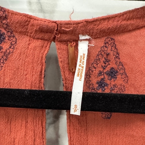 Free People Rust and Navy Bohemian Tunic - Picture 3 of 7